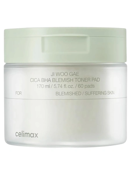 Celimax Ji Woo Gae Cica BHA Blemish Toner Pad