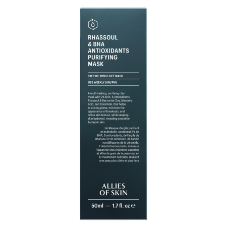 Allies Of Skin Rhassoul & BHA Antioxidants Purifying Mask