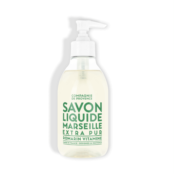 COMPAGNIE DE PROVENCE Romarin Vitamine Revitalizing Rosemary Liquid Marseille Soap 300 ml.