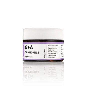 Q+A Chamomile Calming Night Cream