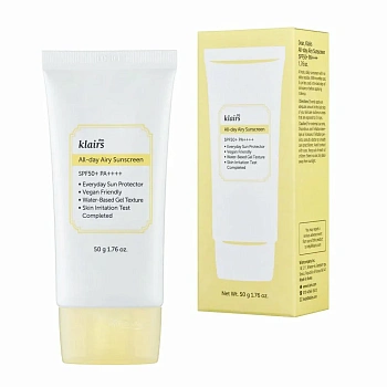 Dear, Klairs All-day Airy Sunscreen SPF 50