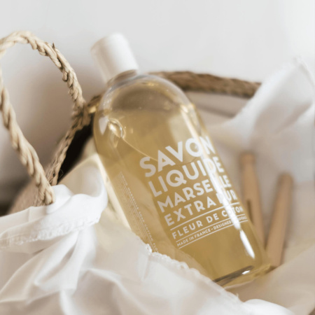 COMPAGNIE DE PROVENCE Fleur De Coton Cotton Flower Liquid Marseille Soap 1000 ml.