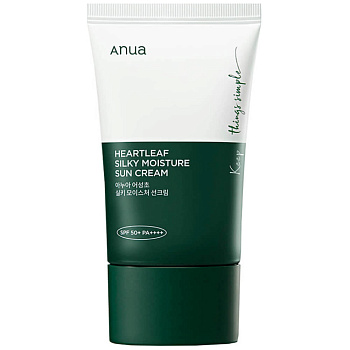 ANUA Heartleaf Silky Moisture Sun Cream SPF50+