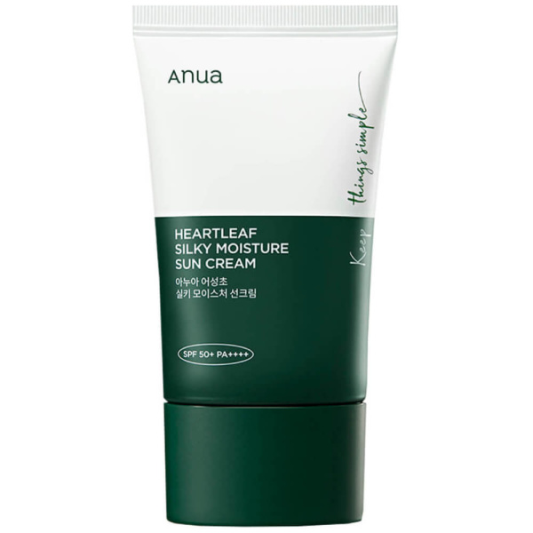 ANUA Heartleaf Silky Moisture Sun Cream SPF50+