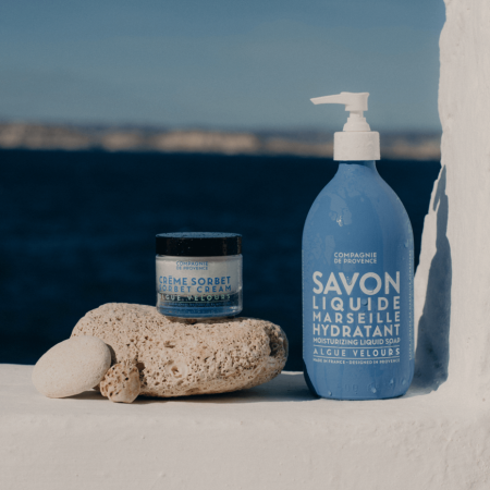 COMPAGNIE DE PROVENCE Algue Velours Velvet Seaweed Liquid Marseille Soap 495 ml.