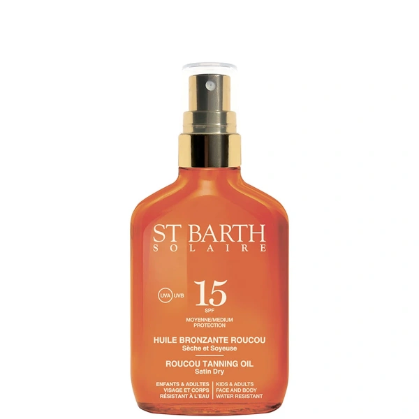Ligne St. Barth Roucou Tanning Oil Satin Dry Medium Protection SPF15 100 ml.