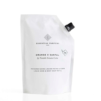 Essential Parfums Paris Liquid Body & Hand Soap Orange X Santal Refill 500 ml.
