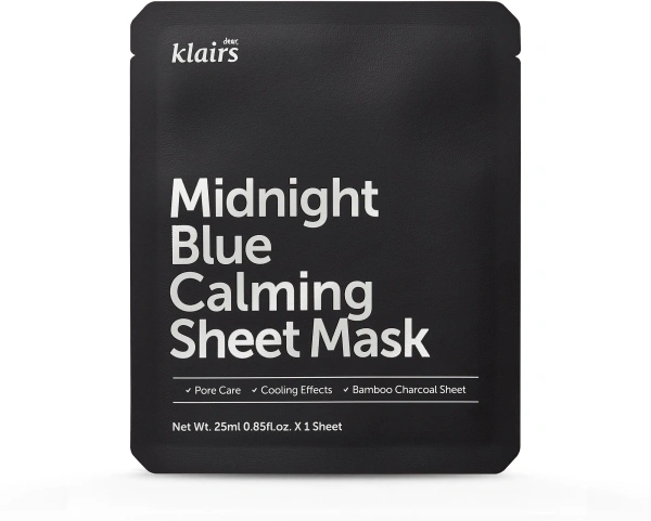 Dear, Klairs Midnight Blue Calming Sheet Mask 25 ml.