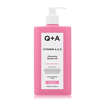 Q+A VITAMIN A.C.E Cleansing Shower Oil