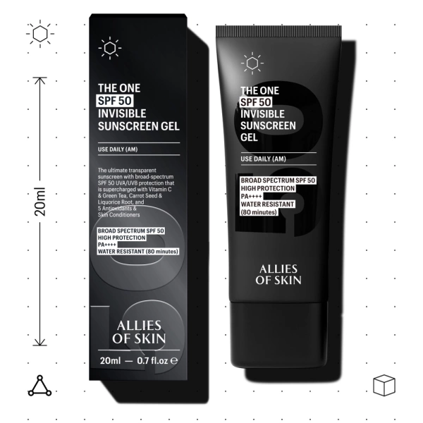 Allies of Skin The One SPF 50 Invisible Sunscreen Gel 20 ml.