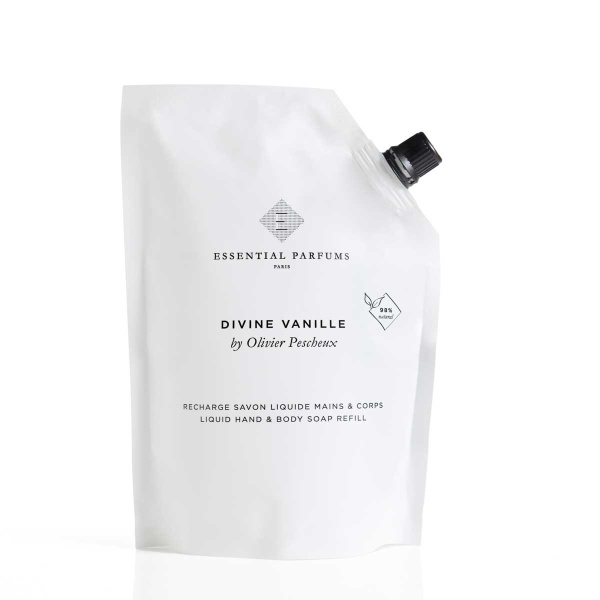 Essential Parfums Paris Liquid Body & Hand Soap Divine Vanille Refill 500 ml.
