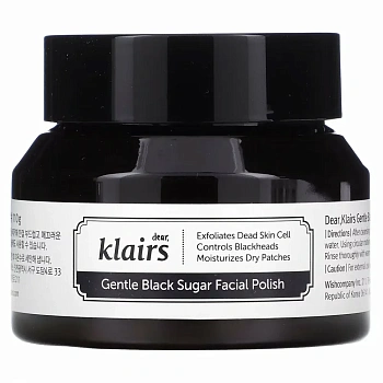 Dear, Klairs Gentle Black Sugar Facial Polish