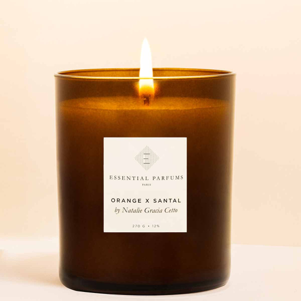 Essential Parfums Paris Scented Candle Orange X Santal 270 GR.