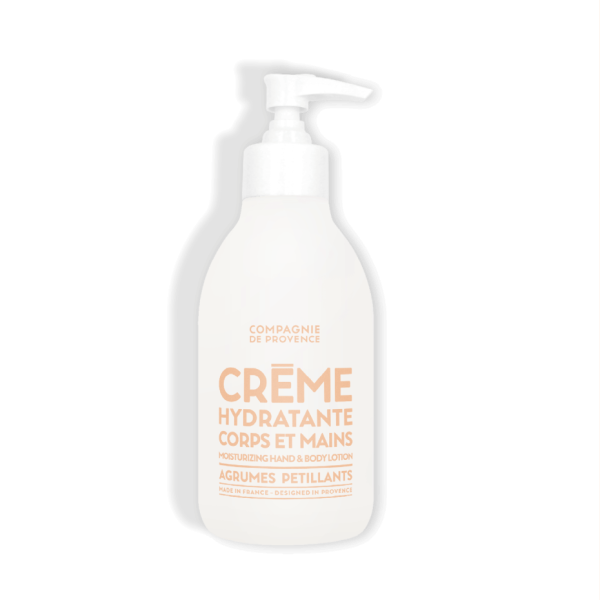 COMPAGNIE DE PROVENCE Agrumes Petillants Sparkling Citrus Moisturizing Hand and Body Lotion 300 ml.