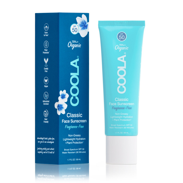 COOLA Classic Face Sunscreen Fragrance-Free SPF50