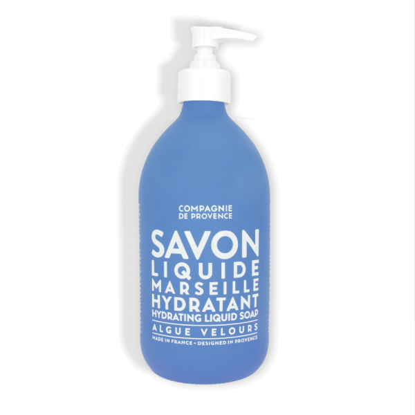 COMPAGNIE DE PROVENCE Algue Velours Velvet Seaweed Liquid Marseille Soap 495 ml.