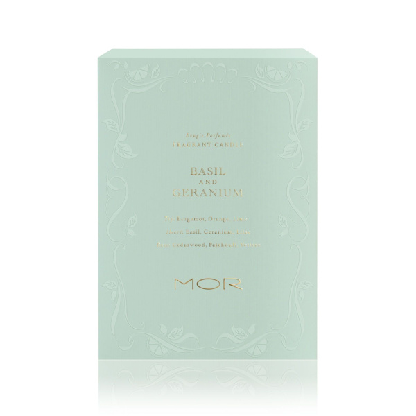 MOR Basil and Geranium Fragrant Candle