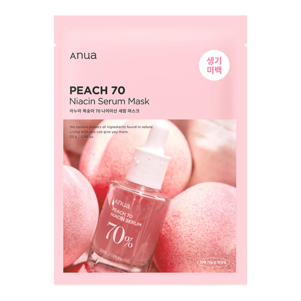 ANUA Peach 70% Niacin Serum Mask Set