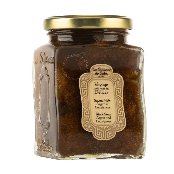 La Sultanе De Saba Authentic Black Soap Argan and Eucalyptus