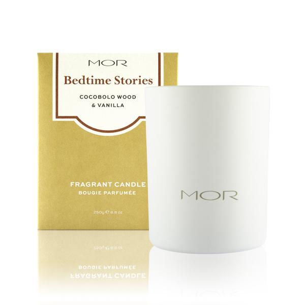 MOR Bedtime Stories Cocobolo Wood & Vanilla Candle