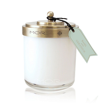 MOR Basil and Geranium Fragrant Candle