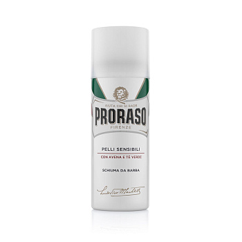 Proraso Shaving Foam Sensitive Green Tea and Oatmeal 50 ml.