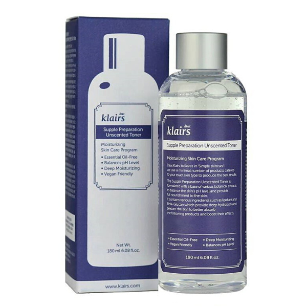 Dear, Klairs Supple Preparation Unscented Toner 180 ml.